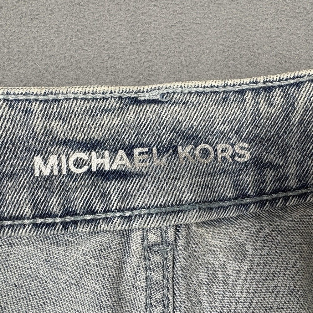 Michael Kors Size 16 Light Wash Wide Leg Jeans High Rise Denim Pants - Picture 4 of 9